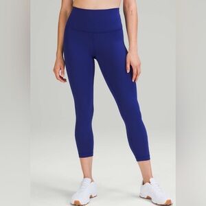 Lululemon Wunder Train High-Rise Tight 25" in color Larkspur, Size 12